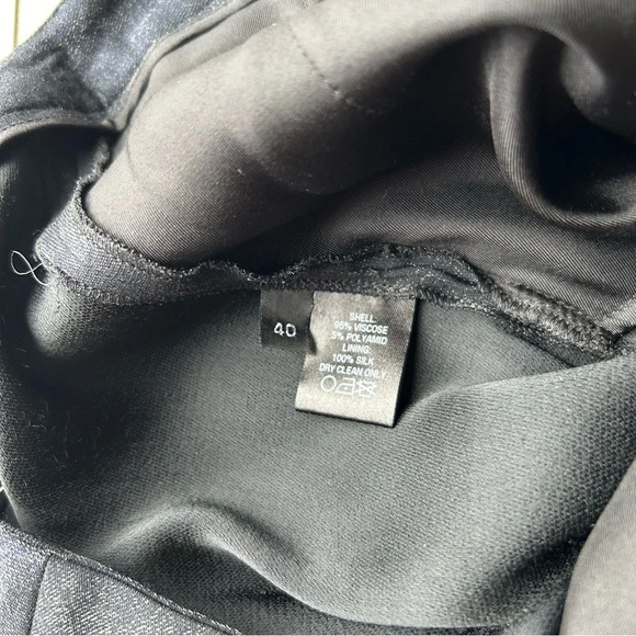 Jeffrey Dodd Shimmer Flare  Side Slits Pants Made in Italy - Picture 11 of 14